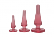 Анальные пробки розовые