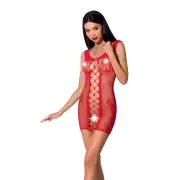 Комбинезон сетка красный