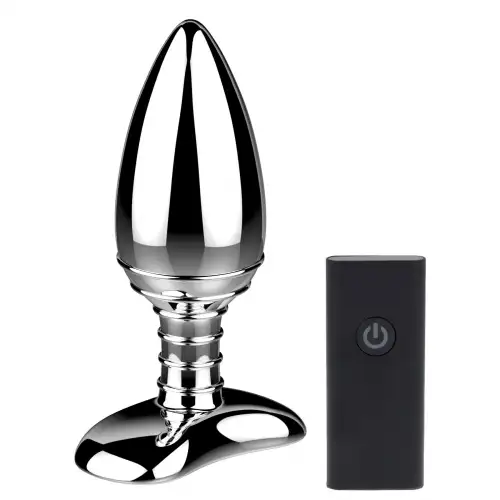 Алюминиевая анальная пробка с вибрацией и дистанционным управлением Nexus Cestos photo 1