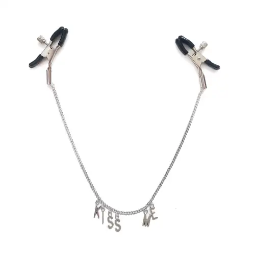 Зажимы для сосков на цепочке Art of Sex - Nipple Сlamps Kiss Me photo 1