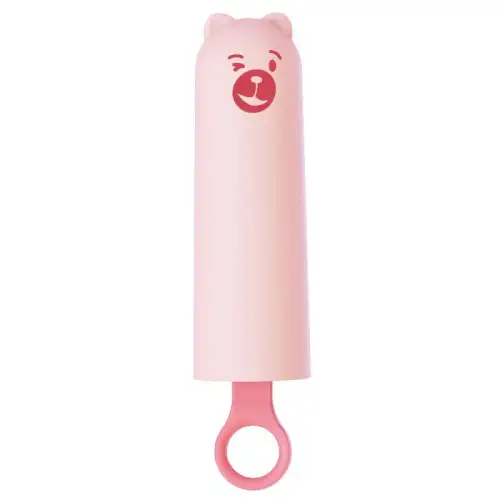 Вибратор CuteVibe Teddy Pink (Black Dildo), реалистичный вибратор под видом мороженого photo 1