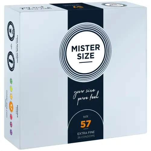 Презервативы Mister Size - pure feel - 57 (36 condoms), толщина 0,05 мм photo 1