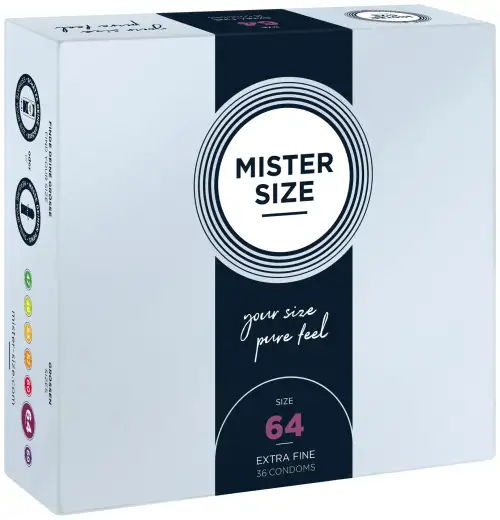 Презервативы Mister Size - pure feel - 64 (36 condoms), толщина 0,05 мм photo 1