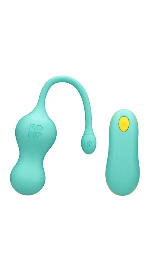 Виброяйцо для точки G с пультом управления Romp Cello Light Teal, водонепроницаемое photo 1