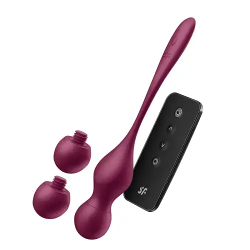 Смарт-вагинальные шарики с вибрацией Satisfyer Love Birds Vary Connect App, изменяемая масса, пульт photo 1