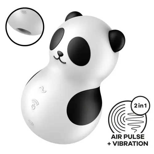 Вакуумный стимулятор с вибрацией Satisfyer Pocket Panda, 12 режимов вибрации, 11 уровней вакуума photo 1