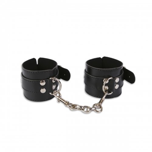 Наручники с ремешками, черные photo 1