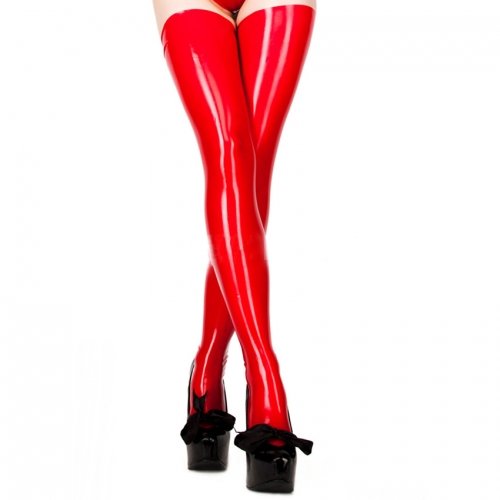 Чулки из литого латекса без швов Latex Moulded Stockings, 82 см photo 1