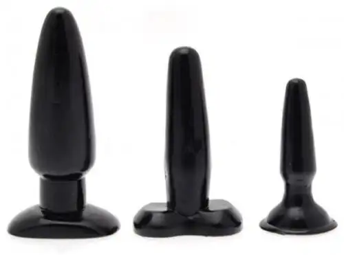 Набор анальных пробок LIQUORICE DIP BUTT PLUGS photo 1