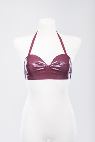 Лиф из латекса украшенный бантиком Latex Bra photo 1