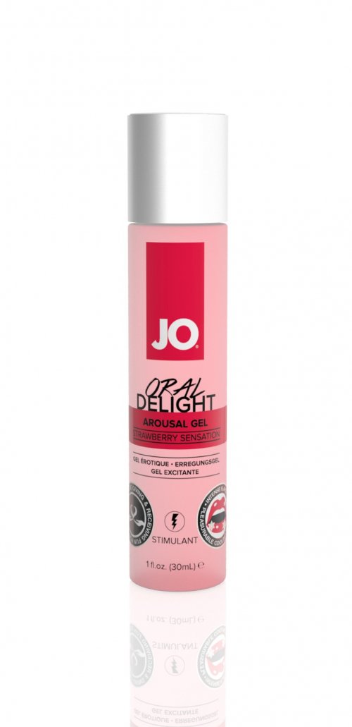 Возбуждающий гель для оральных ласк System JO ORAL DELIGHT - STRAWBERRY SENSATION (30 мл) photo 1