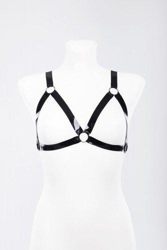 Портупея из латекса со стальными кольцами Latex Harness With Rings photo 1
