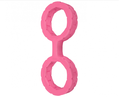 Наручники силиконовые Doc Johnson The Cuffs Large - Pink photo 1