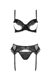 Комплект Passion KERRIA SET WITH OPEN BRA black XXL/XXXL - ECO Passion photo 3