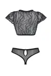 Комплект Passion LEAFA BIKINI black L/XL - ECO Passion photo 4