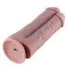 Двойной дилдо для секс-машин Hismith 8.5” Two Cocks One Hole Silicone Dildo photo 5