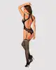 Ажурный бодистокинг с отверстиями Obsessive Bodystocking G327 black S/M/L, черный, комбинезон photo 4