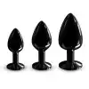 Металлическая анальная пробка с украшением в виде кристалла Dorcel - Diamond Plug BLACK L photo 6
