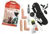 Набор для страпона Doc Johnson Vac-U-Lock VIBRATING Dual Density ULTRASKYN Set: диаметр 3×3,8 см photo 8