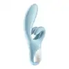 Вибратор-кролик Satisfyer Touch Me Blue, двойной отросток, 3 мощных мотора photo 4