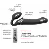 Безремневой страпон с вибрацией Strap-On-Me Vibrating Black L, диаметр 3,7см, пульт ДУ, регулируемый photo 3