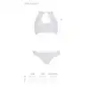 Комплект: бра, трусики с ажурным декором и открытым шагом Ursula Set white S/M — Passion photo 5