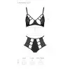 Комплект из эко-кожи Passion Tamaris Set black L/XL, бюстгальтер и трусики photo 5