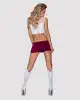 Эротический костюм студентки Obsessive Student 4 pcs costume S/M, топ, юбка, стринги, гольфы photo 2