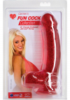 Фаллоимитатор Carmen's Fun Cock 8 inch Jel-Lee, Red Glitter 18х4,5 см photo 2