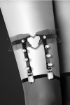 Гартер Bijoux Pour Toi - WITH HEART AND SPIKES Black photo 2