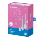 Набор йони бусин Satisfyer Yoni Power 2 Light Blue, диаметр 2-2,5-3см, вес 22-44-73гр photo 3