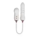 Пульсатор с вакуумным стимулятором Kistoy Cathy White на гибкой сцепке photo 1