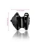 Вибратор для клитора с электростимуляцией Mystim Heart´s Desire Black Edition photo 6