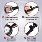 Вакуумная помпа Men Powerup со стрелочным манометром и ручным насосом photo 4