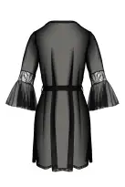Пеньюар Passion LEAFA PEIGNOIR black XXL/XXXL - ECO Passion photo 4