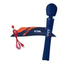 Вибромассажер Fun Factory VIM Vibrating Wand midnight blue, супермощный и легкий, до 6 часов работы photo 8
