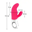 Вибратор-кролик Fun Factory MISS BI pink/white, 2 независимых мотора, диаметр 4,2 см photo 2