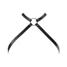 Портупея из экокожи Bijoux Indiscrets MAZE — Cross Chest Harness Black photo 2