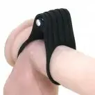 Эрекционное виброкольцо OVO B12 BLACK photo 2