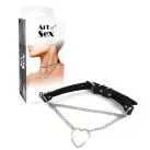 Чокер на шею Сердце Art of Sex - Paris, из натуральной кожи, Черный photo 5