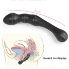 Двойной анальный фаллоимитатор, цвет черный photo 1
