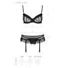 Сексуальный комплект с поясом для чулок LOVELIA SET black L/XL - Passion photo 5