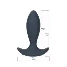 Анальная пробка с пульсацией Lux Active – Throb – 4.5" Anal Pulsating Massager, пульт ДУ photo 2