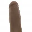 Фаллоимитатор TOPCO CYBERSKIN CYBER COCK WITH BALLS BROWN photo 2