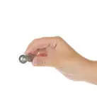 Вибропуля PowerBullet First-Class Bullet 2.5″ with Key Chain Pouch, Silver, 9 режимов вибрации photo 3