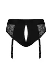 Кружевные трусы для страпона с подвязками для чулок Strap-On-Me DIVA HARNESS - L photo 4