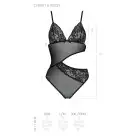 Боди с ажурным лифом Christa Body black L/XL — Passion photo 5