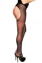 Чулки с поясом Anne Dales LOLA T1 Black photo 2