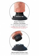 Вибратор Vibrating Cock 10 Inch 22,8х6,3 см. photo 3