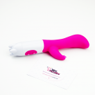 Двойной вибратор с пупырышками - 18 см  photo 2